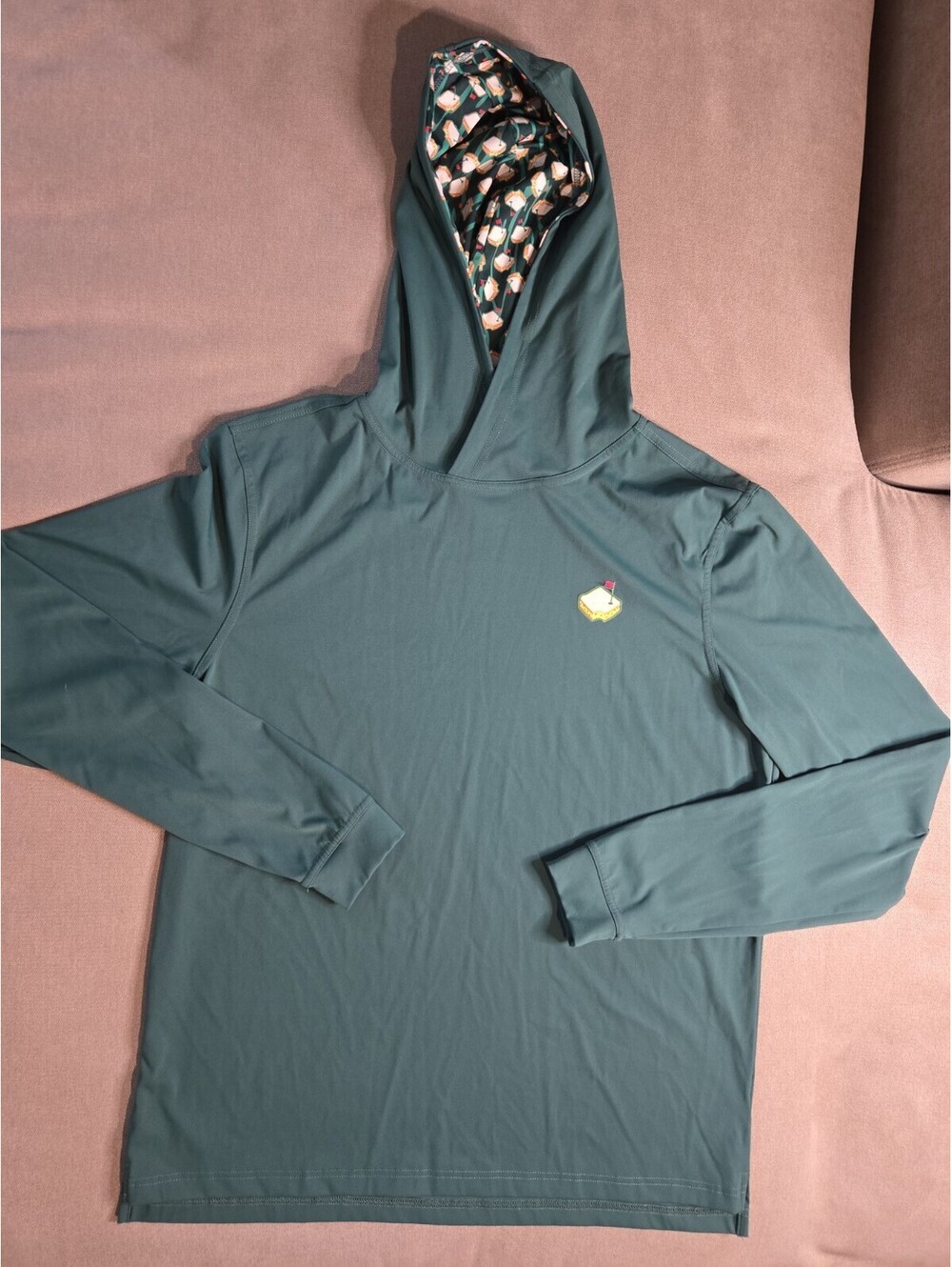 Pins And Aces Masters Green Long Sleeve Pullover Sweater Medium